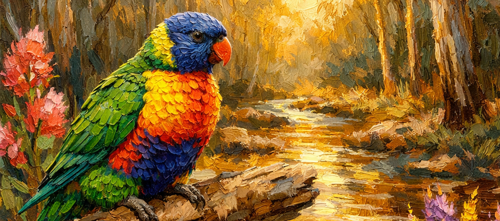 Canvas Art - Australian People and Animals