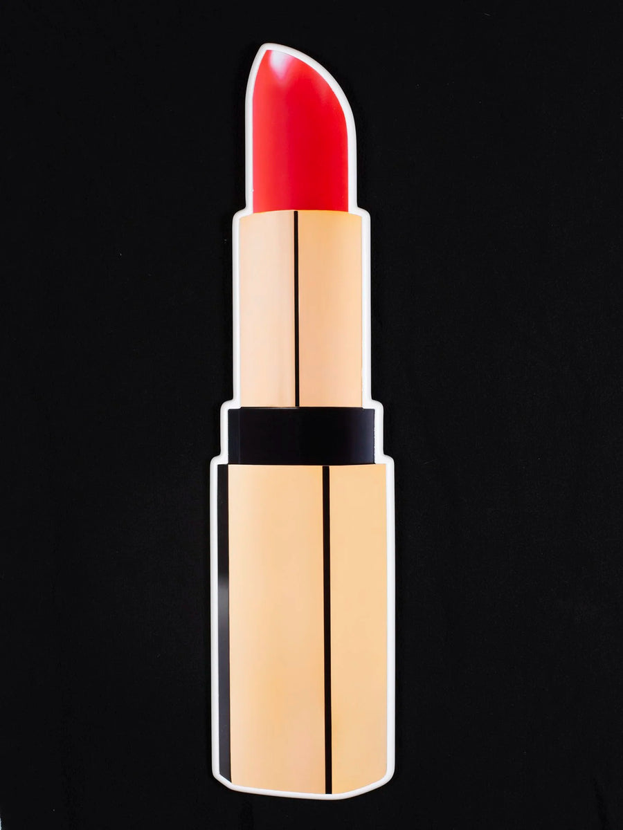 rouge lipstick photographic wall sculpture by Rory Fink – fashion pop art