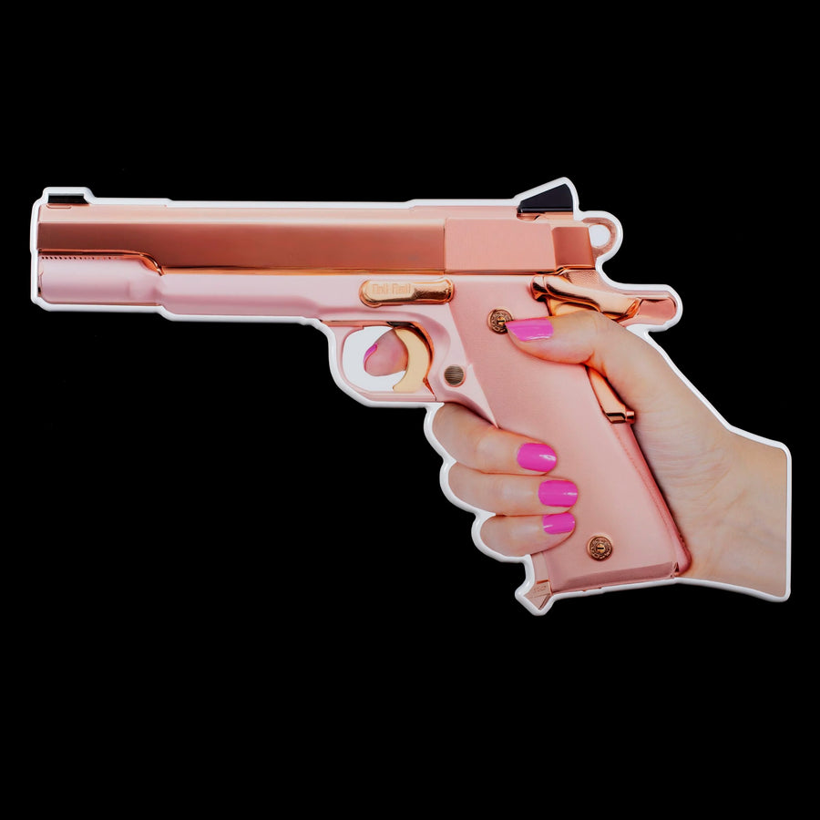 pink colt photographic sculpture wall art by Rory Fink – limited edition shaped print