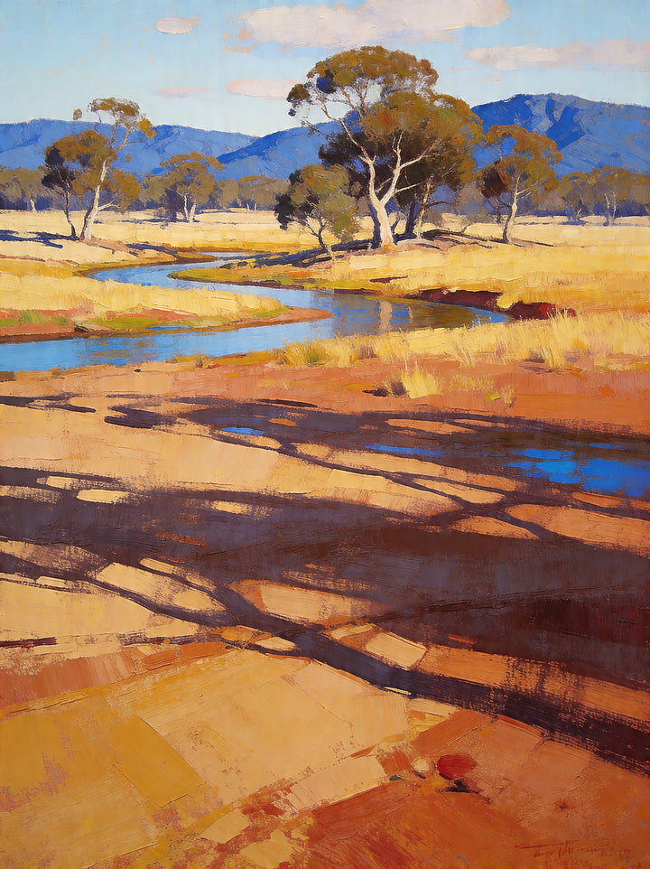 Riverbend at Sundown - 61x91cm - Original Oil Painting SOLD
