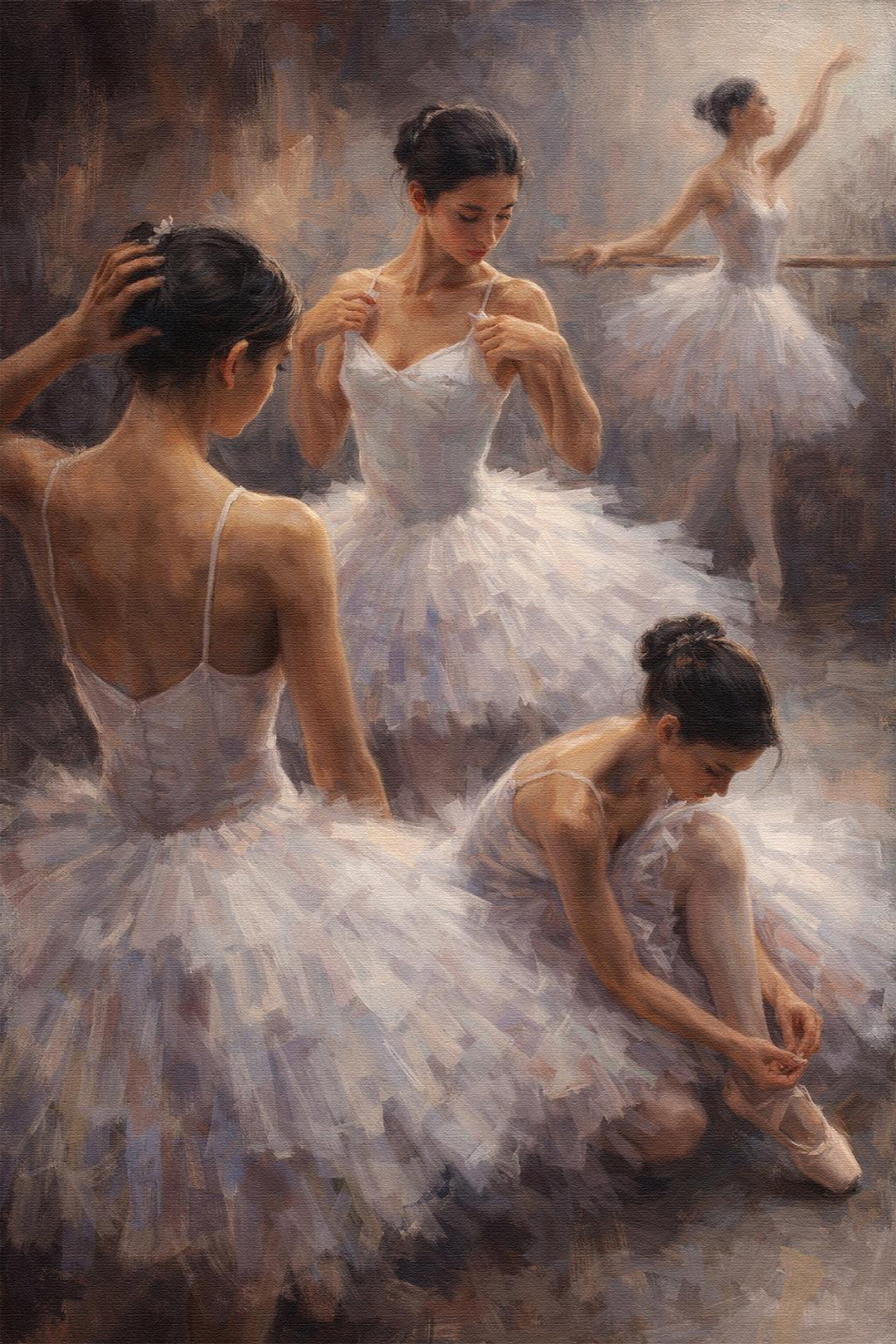 Quiet Rituals of the Barre - 61x91cm - Original Oil Painting SOLD