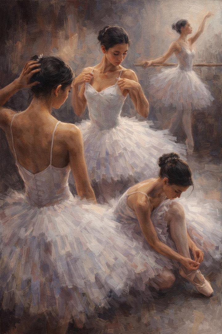 Quiet Rituals of the Barre - 61x91cm - Original Oil Painting SOLD