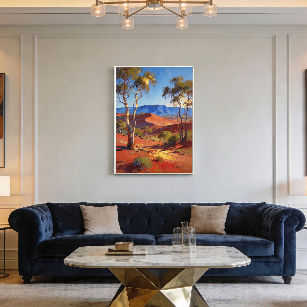Crimson Path to the Ranges - 61x91cm - Original Oil Painting SOLD