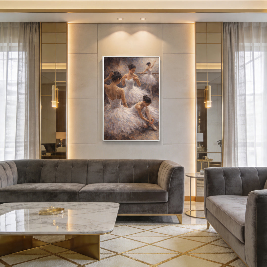 Quiet Rituals of the Barre - 61x91cm - Original Oil Painting SOLD