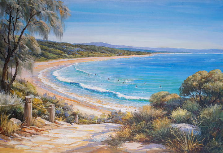 Original Australian Coastal Dune Path Limited Edition Canvas Print - Beach Path Seascape Wall Art