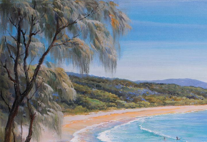 Original Australian Coastal Dune Path Limited Edition Canvas Print - Beach Path Seascape Wall Art close up top left