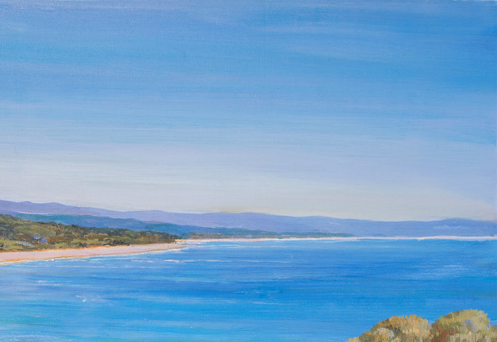 Original Coastal Dune Path Oil Painting - 60x90cm - Beach Path in Torquay top right