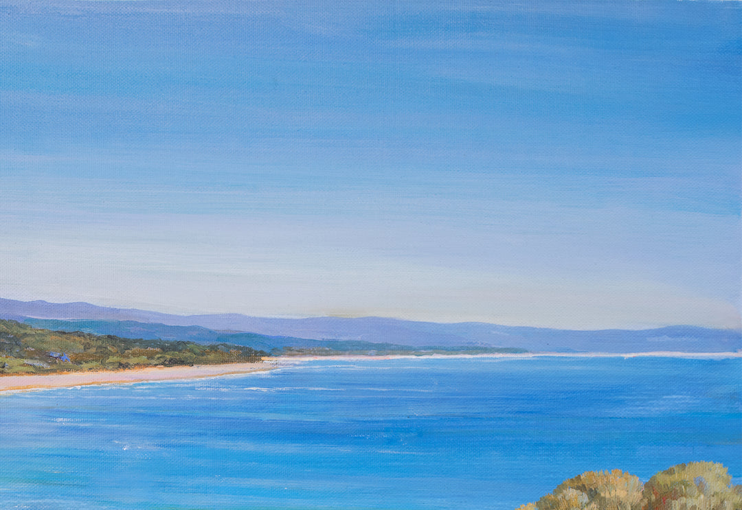 Original Australian Coastal Dune Path Limited Edition Canvas Print - Beach Path Seascape Wall Art close up top right