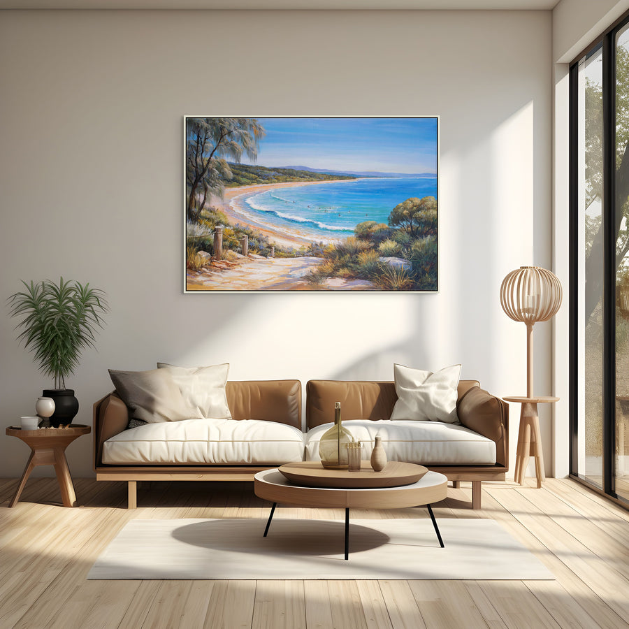Original Australian Coastal Dune Path Limited Edition Canvas Print - Beach Path Seascape Wall Art mockup 1